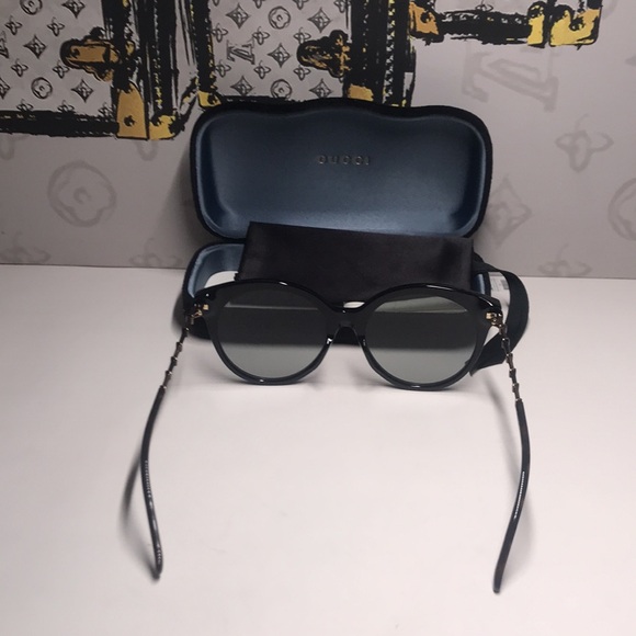 New Authentic Gucci Black Sunglasses GG0653SZ 001 - Picture 8 of 14